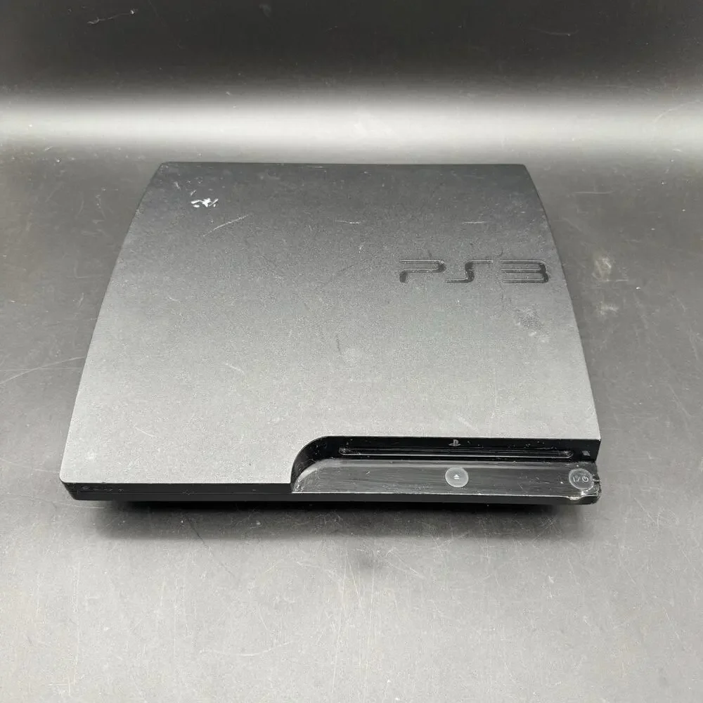 Sony PlayStation 3 PS3 Slim Black Console Only 160 GB Tested Working CECH-3001A